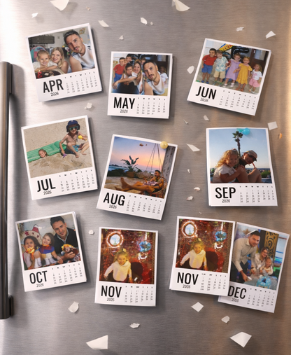 Magnetic personalised calendars