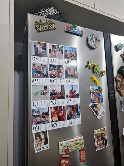 Magnetic personalised calendars